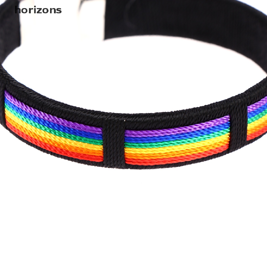 [horizons] Vòng Tay Hở Màu Cầu Vồng Cho Cặp Đôi Lesbians Gays Bisexuals