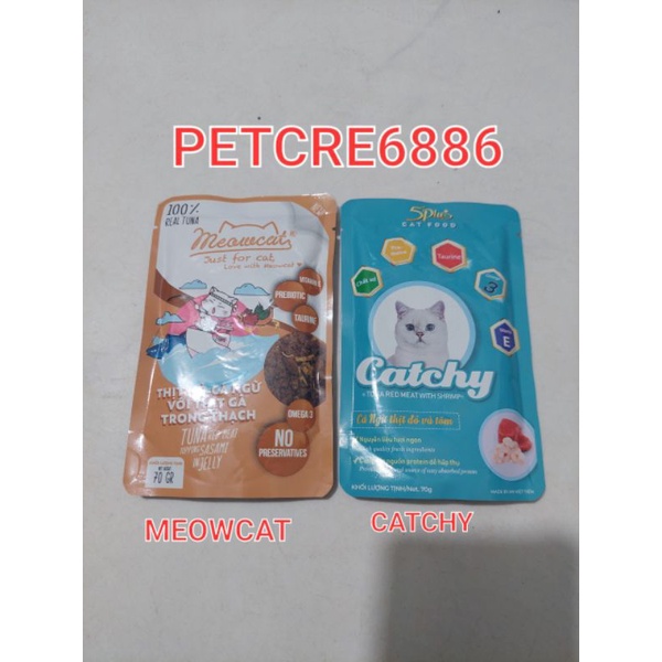 pate mèo Catchy 70g thức ăn cho mèo con và mèo lớn