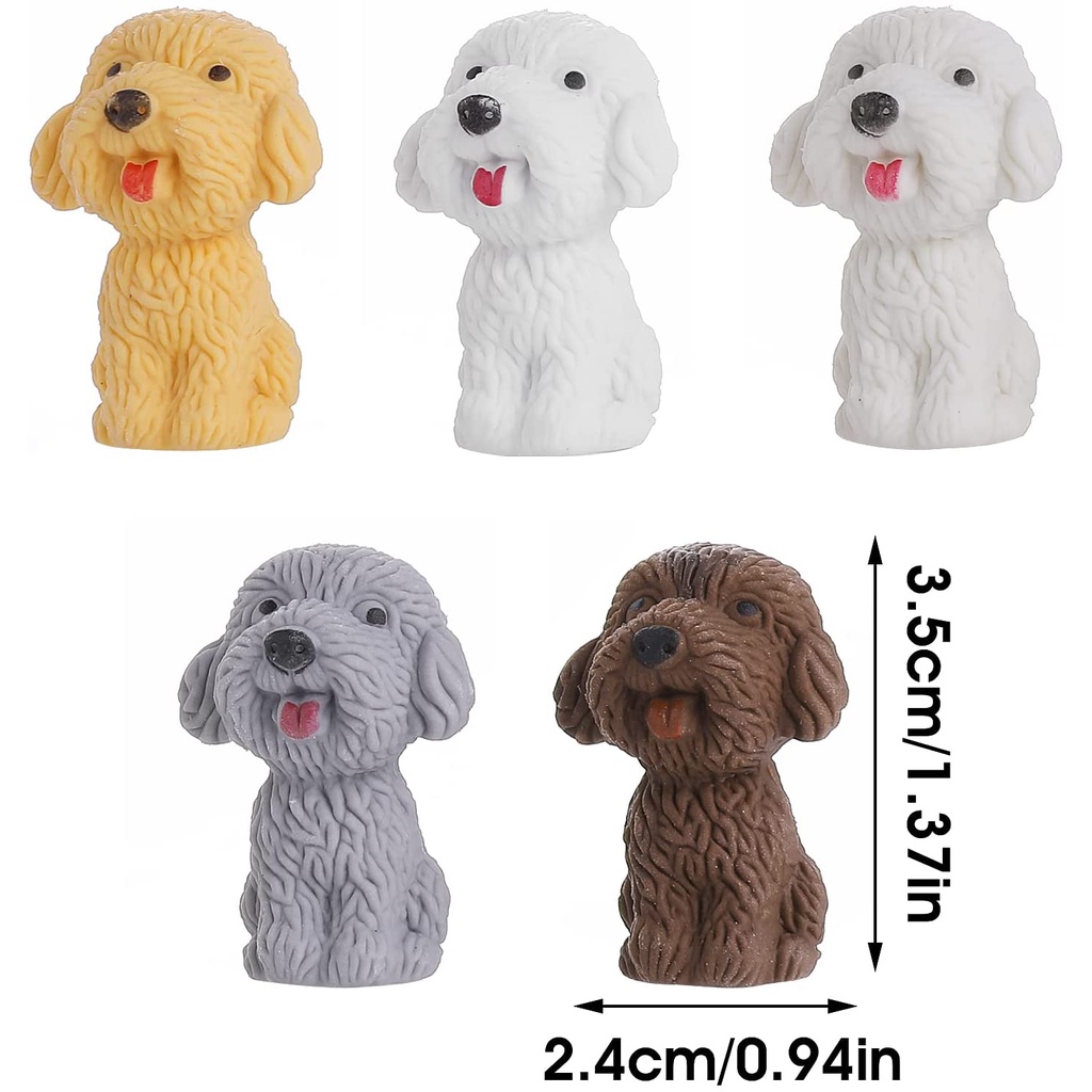 1 Gôm tẩy cao su mềm hình cún teddy đáng yêu