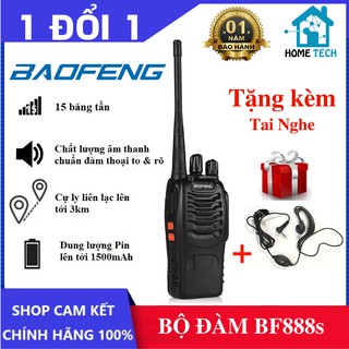Bộ đàm BAOFENG BF888s 16 kênh, pin trâu, khoảng cách kết nối lên đến 5km + tặng kèm tai nghe