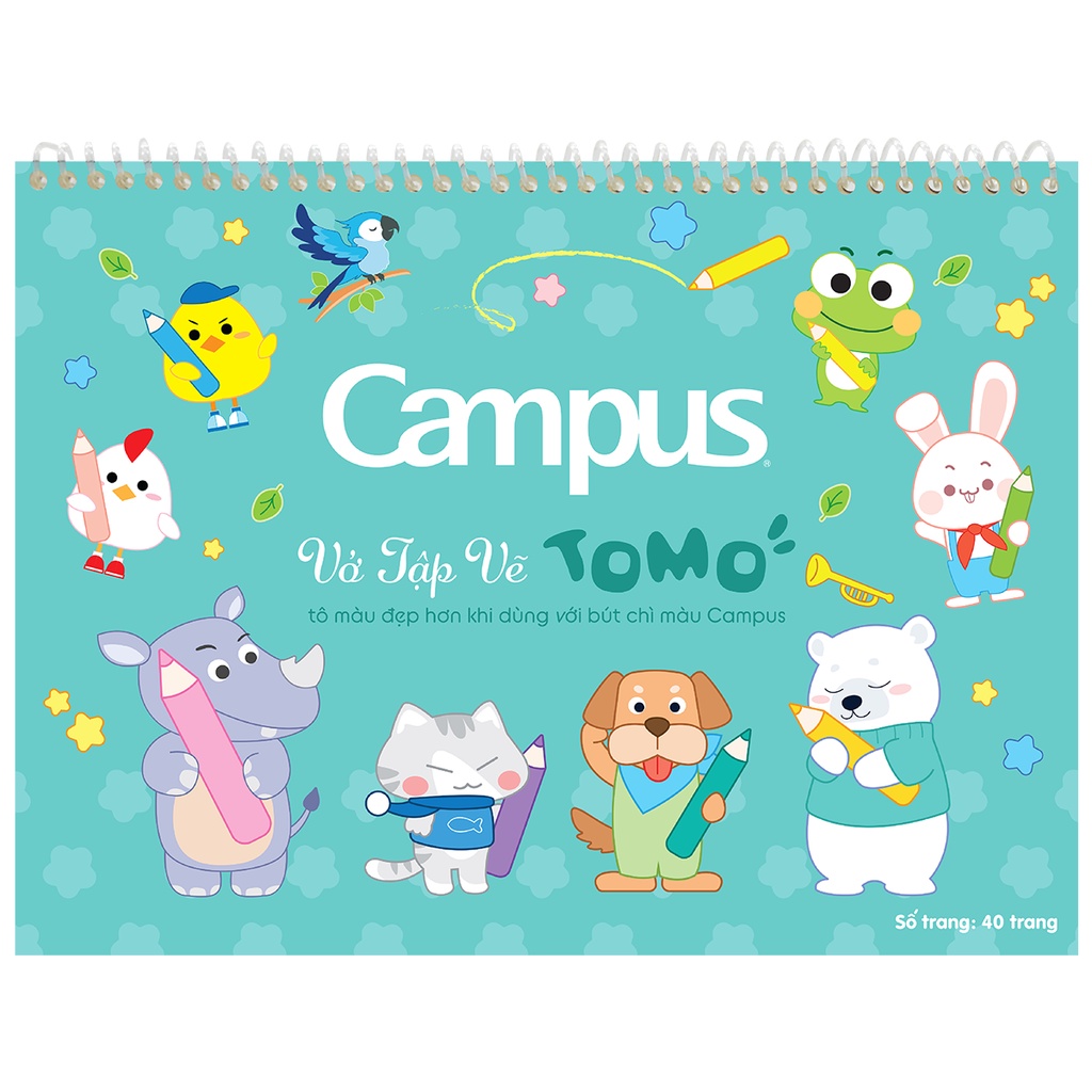 Vở Vẽ Campus Khổ A4 Định Lượng 100gsm