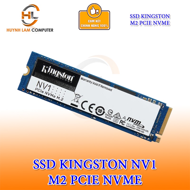 Ổ cứng M2 SSD Kingston 1TB NVME NV2 PCIe 4.0 3.500/2.100 MB/s - Hàng chính hãng