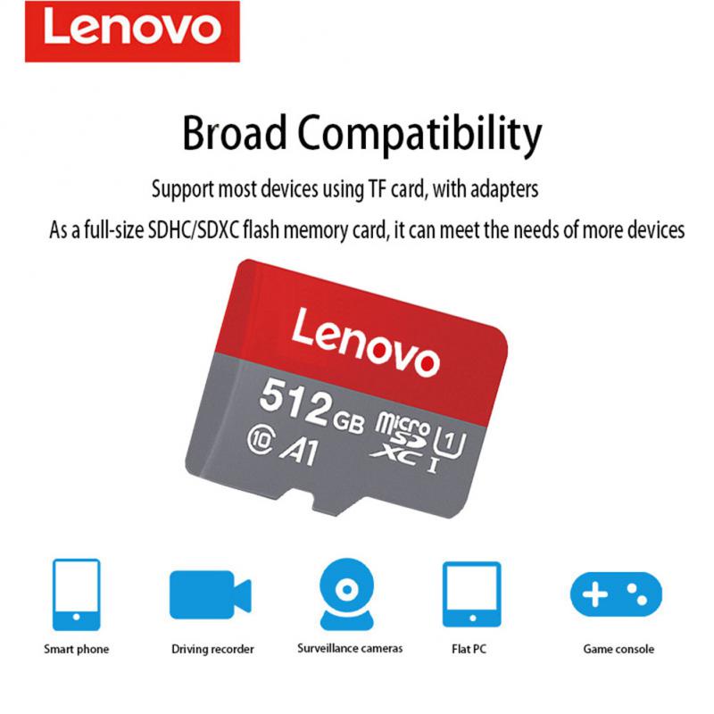 LENOVO Thẻ Nhớ TF 128GB 256GB, 512GB Tốc Độ Cao