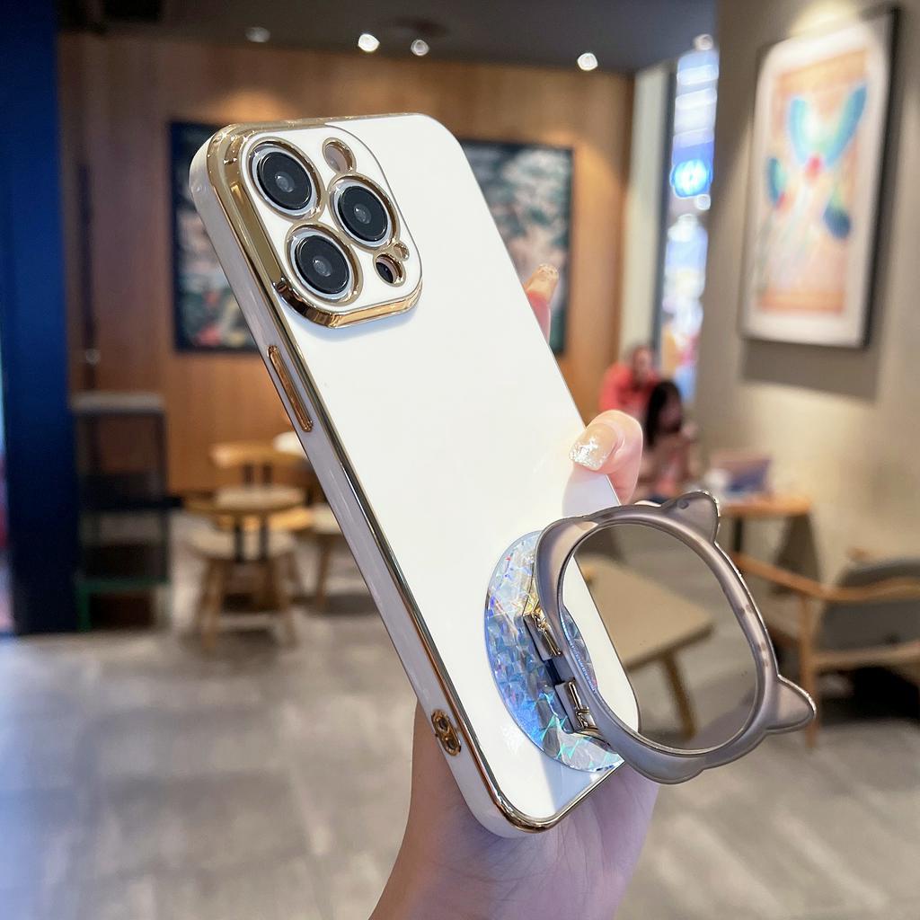 Ốp Điện Thoại 6d Có Gương Trang Điểm Cho iPhone 6 plus 6s plus 7 plus 8 plus xs max xr 11 pro max 12 pro max 13 pro max 14 plus 14 pro max