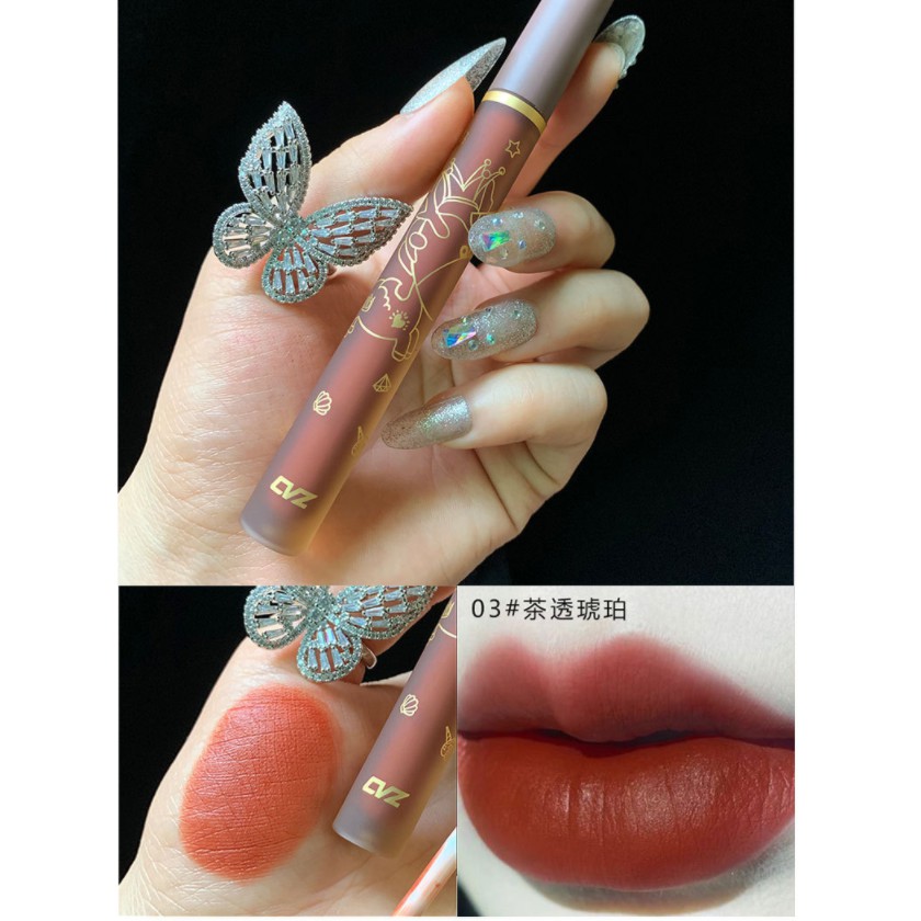 [Hàng mới về] Bộ Son Môi Cvz 4 Màu Tùy Chọn Chống Nước Dưỡng Ẩm Tiện Dụng | BigBuy360 - bigbuy360.vn