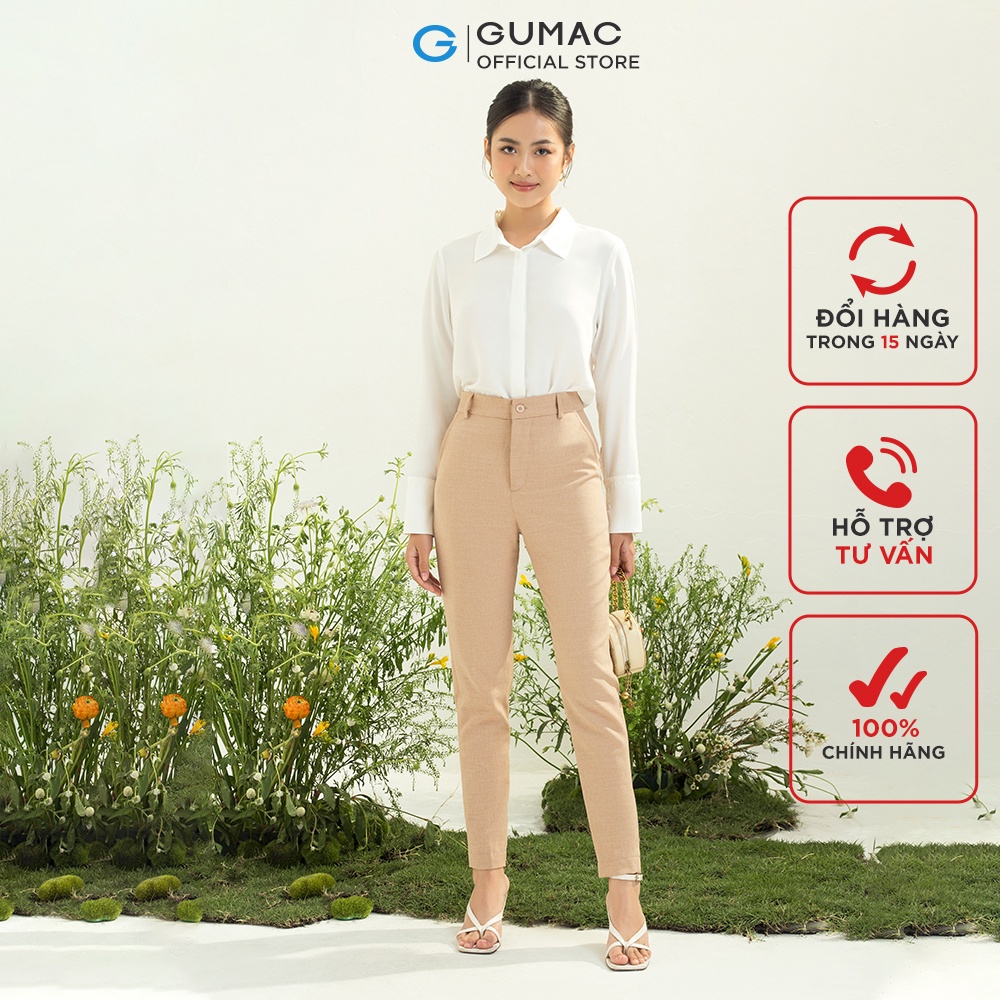 [Mã WABRGUM giảm 10% tối đa 30K đơn 99K] Quần tây cơ bản thời trang GUMAC QC04028