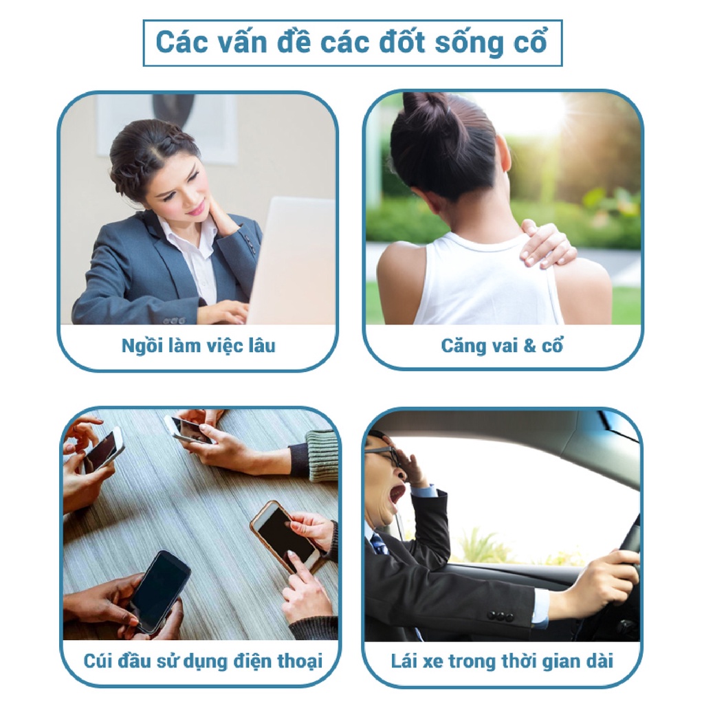 Máy massage cổ xung điện vai gáy cao cấp , Máy mát xa cổ vai gáy YC-501D Kèm Remote &amp; Tấm xung điện - Bảo hành 1 đổi 1