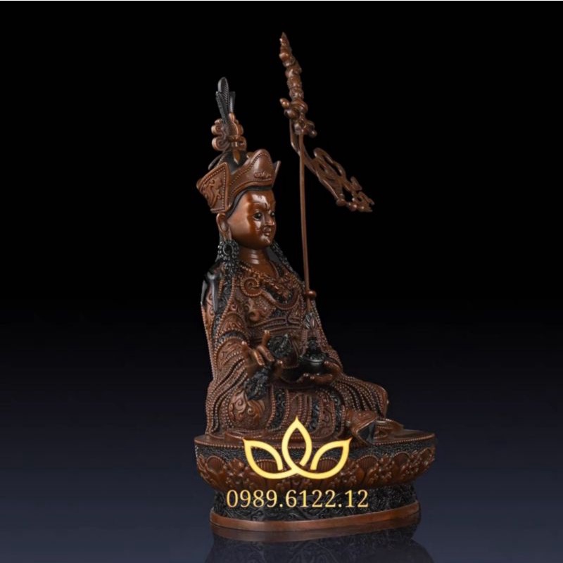 Tượng đồng đỏ 31 cm Tổ Liên Hoa Sanh mật tông Tây Tạng