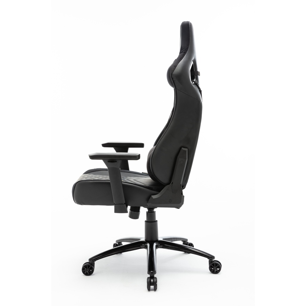 Ghế gaming, ghế ngồi chơi game xoay 360 độ cao cấp E-DRA Hercules EGC203 Black V2 - Chân thép - Chất liệu da PU