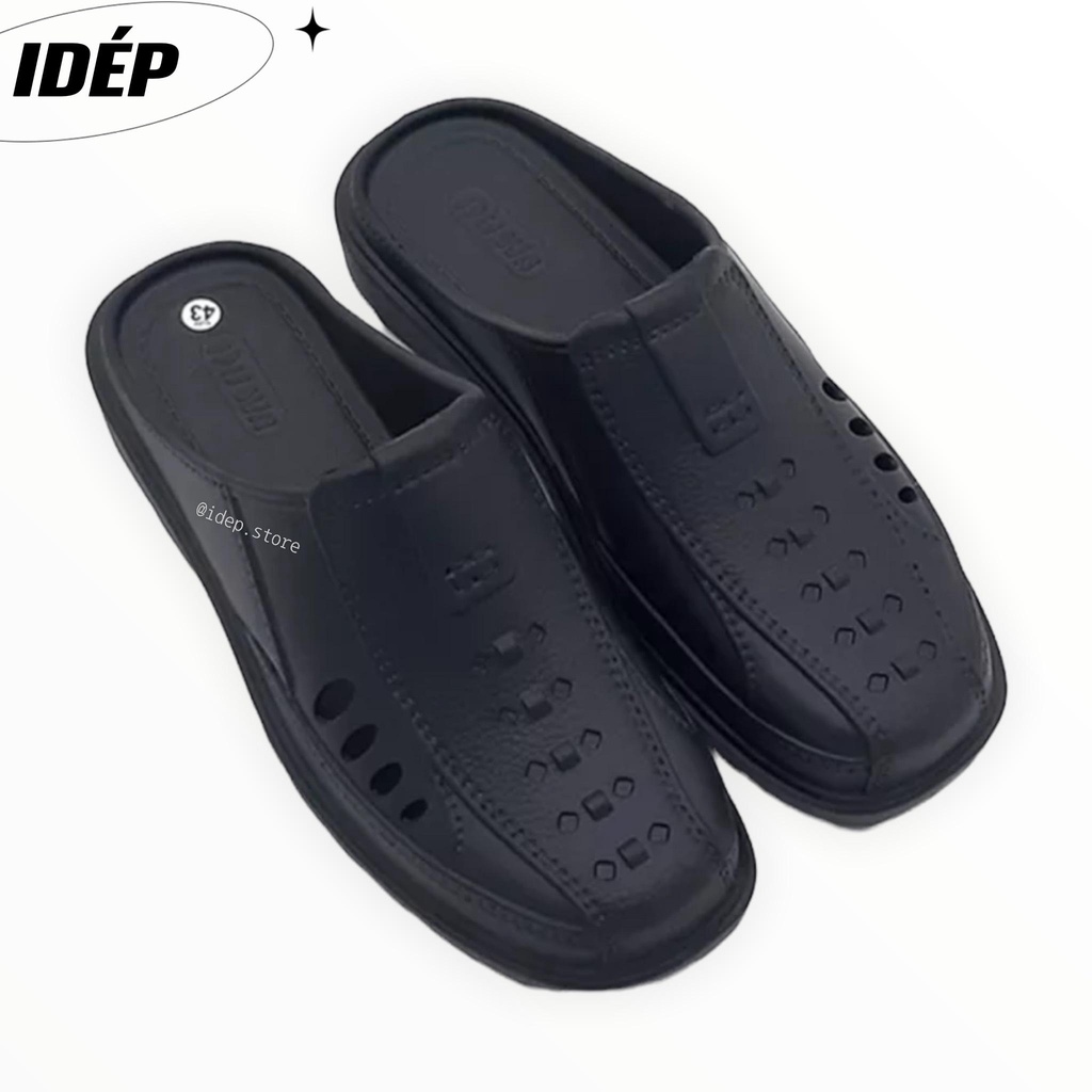 𝐢𝐃É𝐏 𝐒𝐋𝟎𝟓𝟒 Dép sục lười bít mũi nam lỗ thoáng khí 3cm Duwa chất EVA đúc nguyên khối đi mưa siêu nhẹ