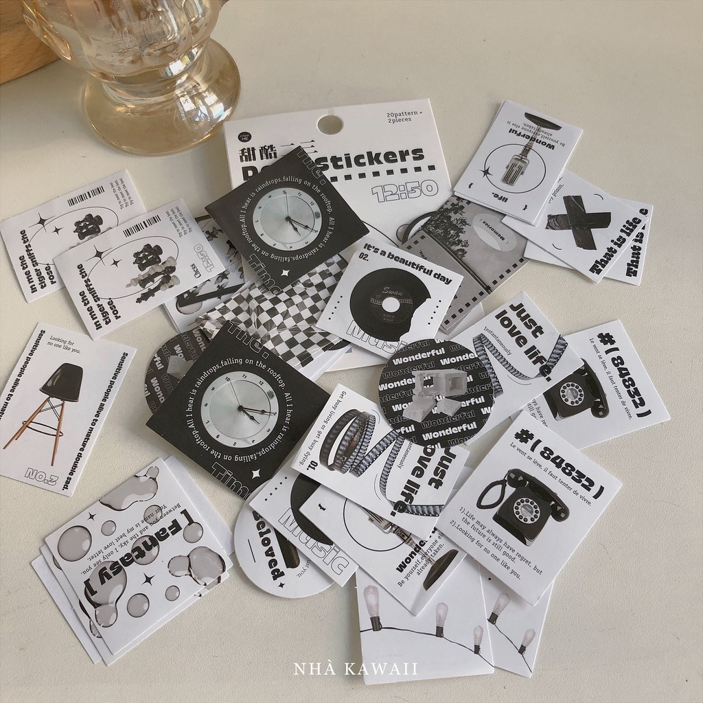 Sticker Modern Life Nhà Kawaii trang trí bullet journal
