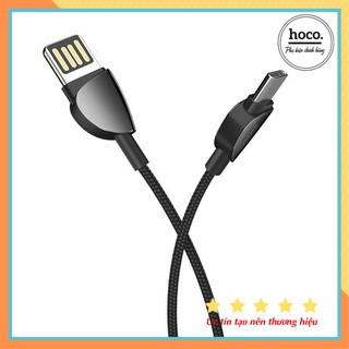 Cáp sạc hoco u62 type-c hỗ trợ sạc nhanh 3.0a đầu hợp kim kẽm dây dù 1.2m - type-c chính hãng