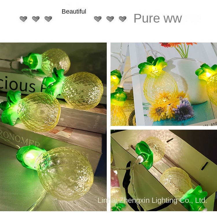 Dây Đèn Led Hình Quả Dứa Độc Đáo Dùng Trang Trí Phòng Ngủ