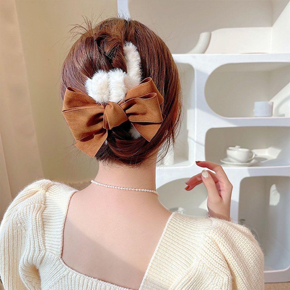 Kẹp Tóc Phối Lông Thời Trang Xinh Xắn Cho Nữ