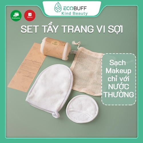 [Mã COSDAY giảm 8% đơn 150K] Set Găng Tay và Bông tẩy trang vi sợi Ecobuff tái sử dụng nhiều lần | BigBuy360 - bigbuy360.vn