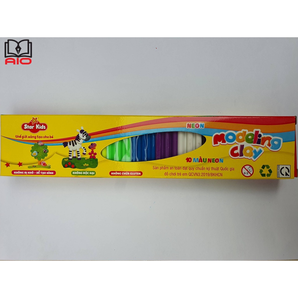 Đất nặn Star Kids 170g 10 màu