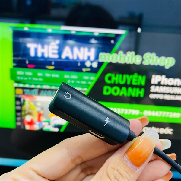 Jack cáp chuyển đổi Lightning to Lightning + Jack tai nghe Lightning 2in1 SENDEM A08