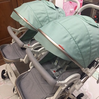 Xe đẩy đôi cao cấp 2 chiều gấp gọn