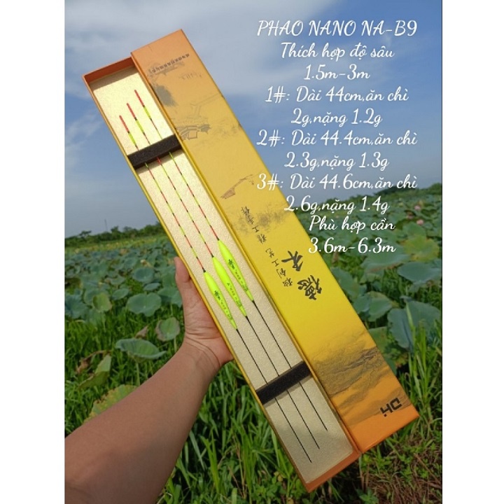 Combo Hộp Phao Câu Đài Ngày Kèm Lưỡi Câu Đôi Cao Cấp PCC01 - Sanami Fishing