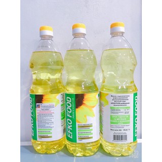 Chai 1L dầu ăn hướng dương nga  NGON CHUẨN