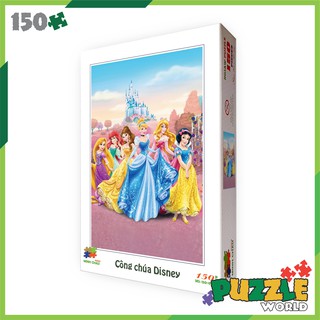 Tranh xếp hình 150 mảnh ghép – Công Chúa Disney (20x30cm)