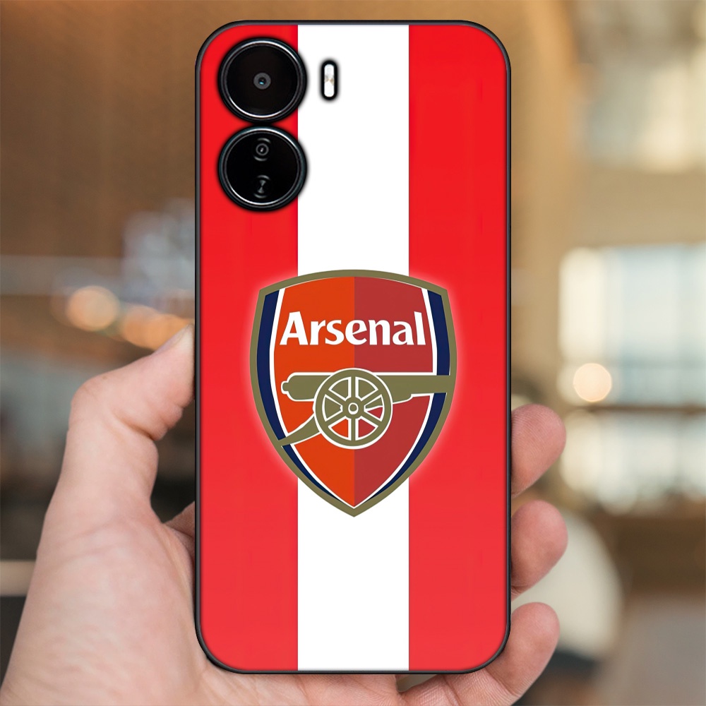 Ốp lưng Vivo Y16 viền đen in hình Arsenal FC