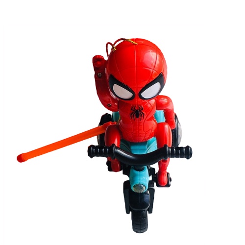 Lồng đèn trung thu người nhện spiderman lái xe có đèn và nhạc cho bé mã 143a