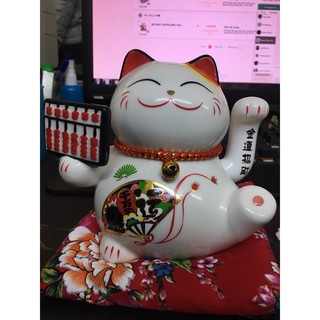 [RẺ NHẤT SHOPEE] Mèo Thần Tài Vẫy Tay 16cm tặng thêm 2 quả pin AAA 20k