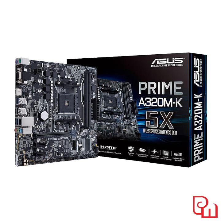 Mainboard ASUS PRIME A320M-K (AMD A320, Socket AM4, ATX, 2 khe RAM DDR4) - Hàng chính hãng