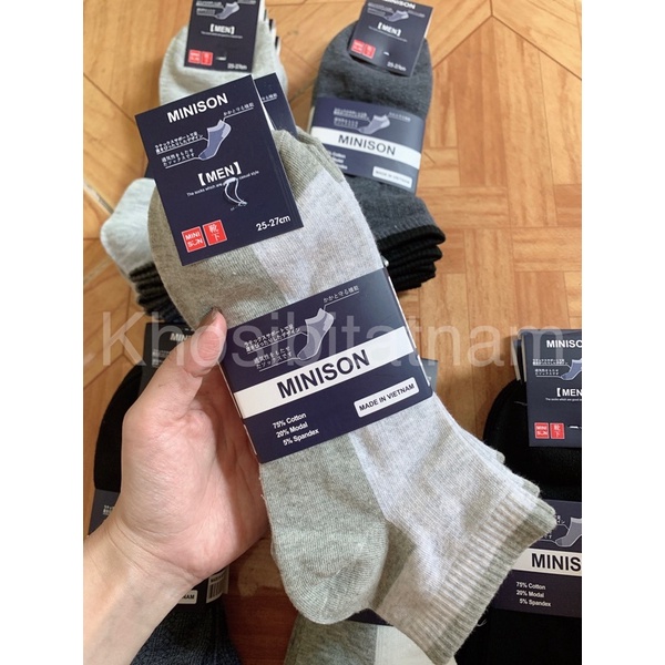 COMBO 10 ĐÔI TẤT CỔ NGẮN MINI XUẤT NHẬT CHỐNG HÔI CHÂN ( Giá Sỉ )