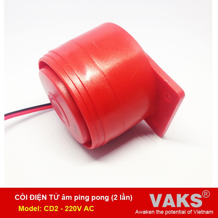 Chuông điện tử tiếng kêu Ping Pong (2lần) - 220V AC - sx tại Việt Nam