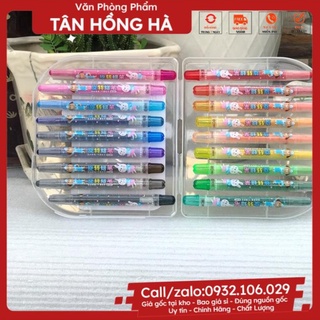 ☑️vpp giá tốt☑️ bút sáp tô màu loại vặn 12-18-24-36 màu - vpp tân hồng hà