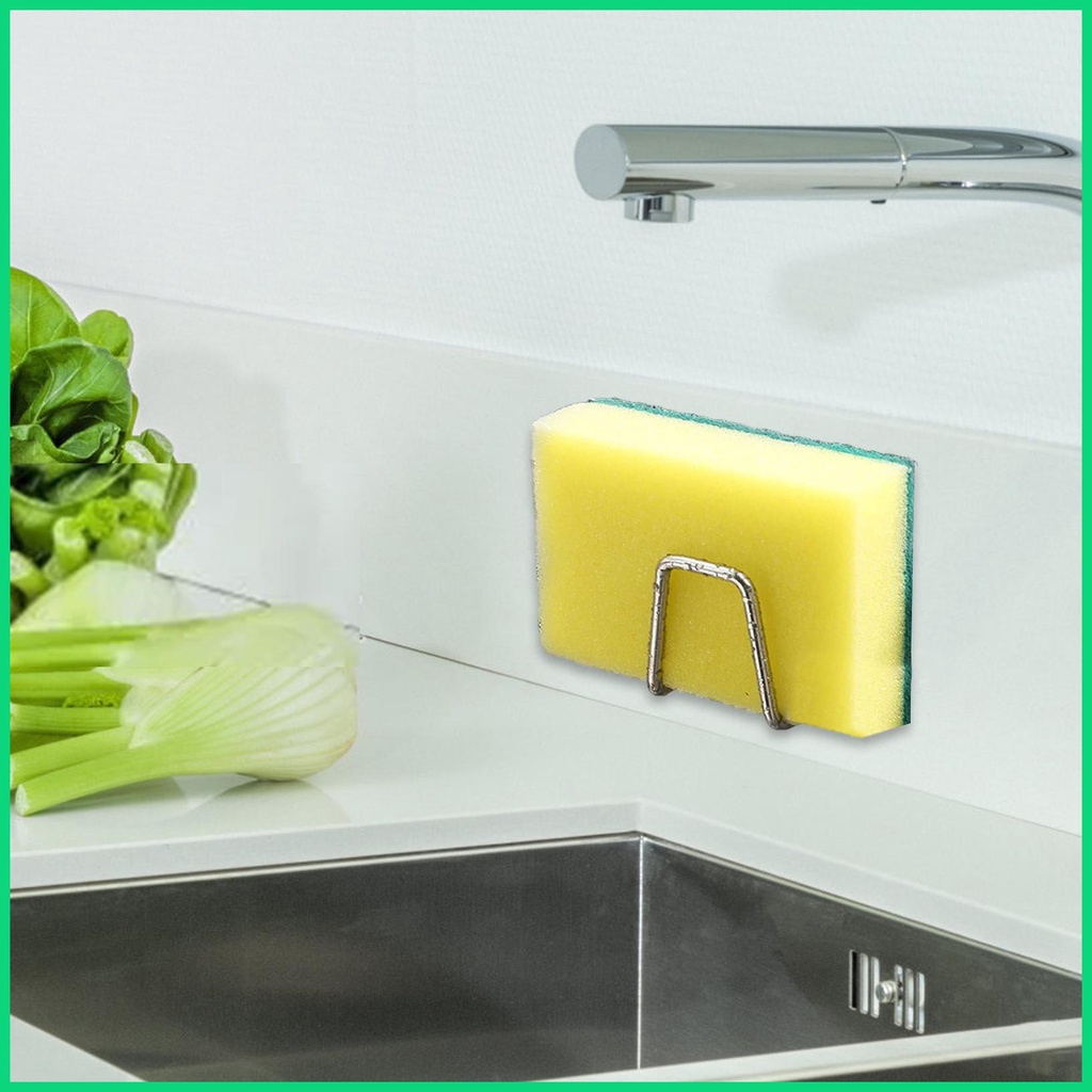 Set 4 Giá Đỡ Bọt Biển Rửa Chén Gắn Tường Chắc Chắn &amp; Thông Gió Mạnh Cho Bồn Rửa Nhà Bếp