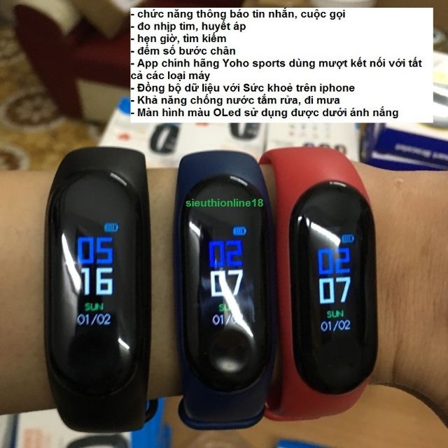 VÒNG ĐEO TAY THÔNG MINH M3