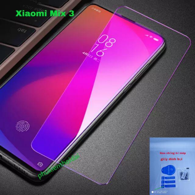 Xiaomi Mix 3 / Redmi K20 kính cường lực tím chống tia UV hại mắt ( tặng keo mép )