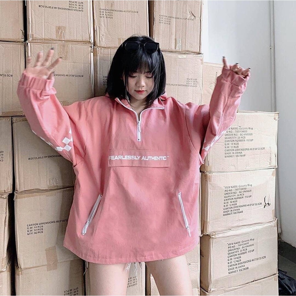 ÁO KHOÁC DÙ Phối Zip AUTHENTIC (kèm ảnh thật) - DTP16