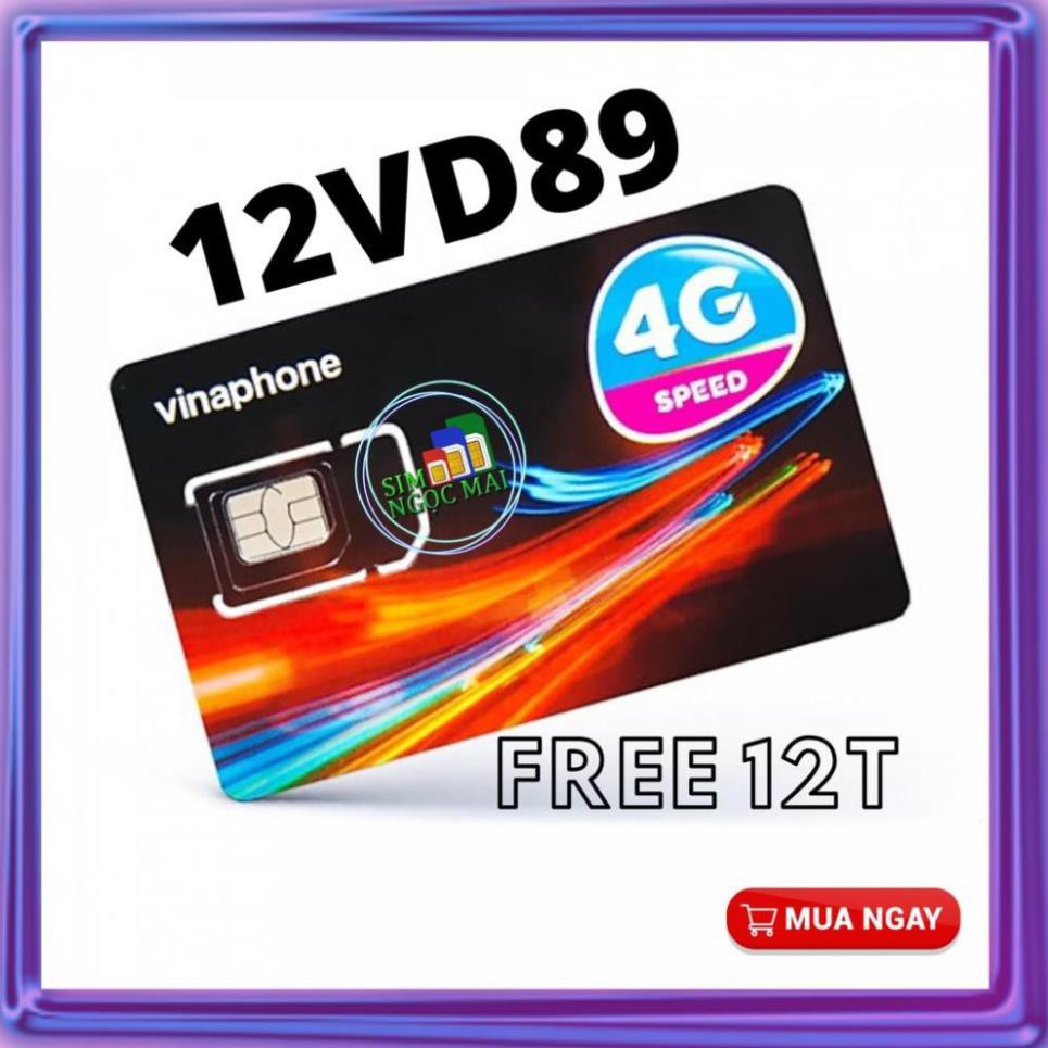 Sim 4G Vinaphone VD89 - Trọn Gói 1 Năm , Miễn Phí 2GB/NGÀY Data, nghe gọi thả ga- Sim Ngọc Mai (giá khai trương )