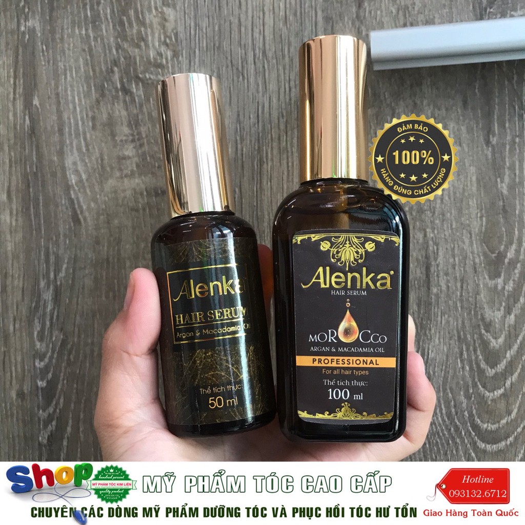 🌾Best Seller🎋[#alenka-chính hãng] Tinh dầu dưỡng tóc, giữ nếp tóc uốn #alenka hair serum 50ml-100ml