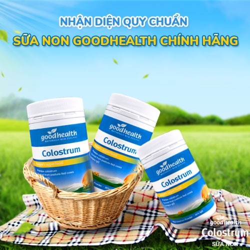 Sữa non Goodhealth Colostrum hộp 100g tăng cường sức khỏe và miễn dịch [NHẬP KHẨU]