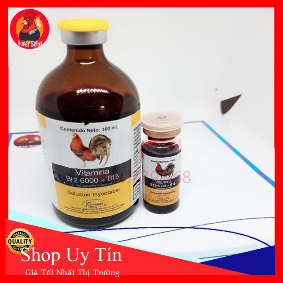 B12 6000 b15 dinh dưỡng cao cấp 100ml-chích gà sung đá bo lớn-hàng chính hảng