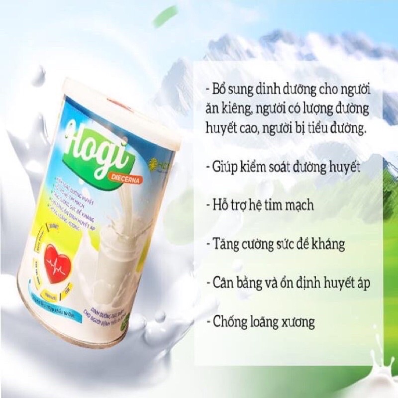 Sữa bột Hogi 400g dành cho người tiểu đường, sữa bột giúp cân bằng năng lượng, ổn định đường huyết