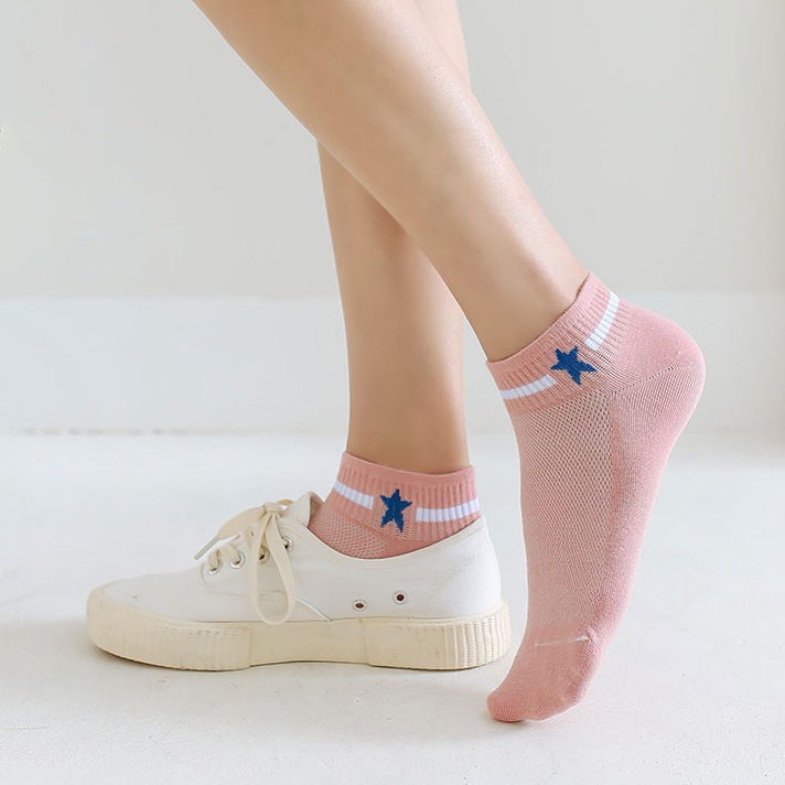[Combo 5 Đôi] Tất Tuần Nữ Cổ Ngắn Style Hàn Quốc, Vớ Tuần Nữ Cổ Ngắn Sử Dụng Cả Tuần - CB015