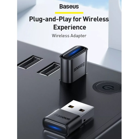 Bộ thu phát Baseus Bluetooth 5.0 cho máy tính bàn / PC kết nối loa không dây, chuột không dây ....