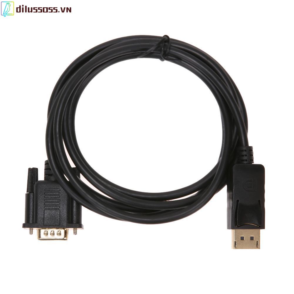 Cáp chuyển đổi từ cổng DP sang VGA dài 1.8m