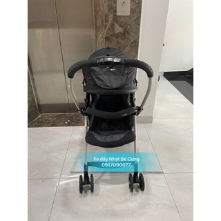 xe đẩy combi mechacal first white lable đen phối mái