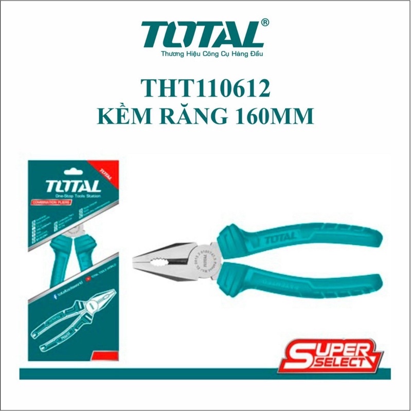 Kìm răng 6 inch dòng siêu rẻ TOTAL THT110612