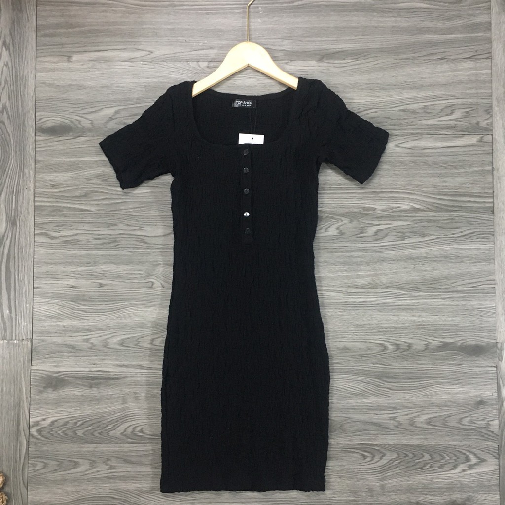 Váy body cổ vuông cộc tay dáng ngắn thiết kế dự tiệc cao cấp H&N Clothing V18 | BigBuy360 - bigbuy360.vn
