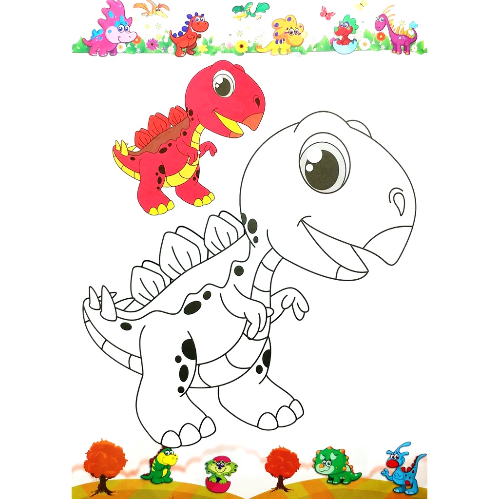 Sách Tô Màu - Vương Quốc Khủng Long - Tập 2