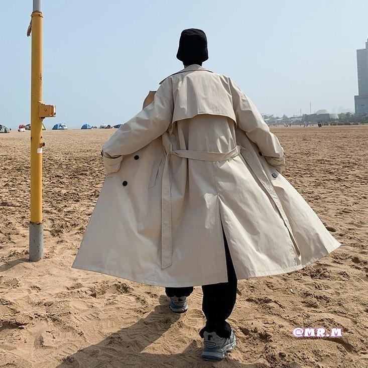 Áo khoác nam dáng dài hoài cổ màu sắc thời trang