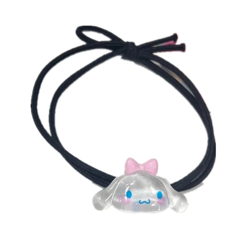 Dây Cột Tóc Trong Suốt Họa Tiết Hoạt Hình Dễ Thương